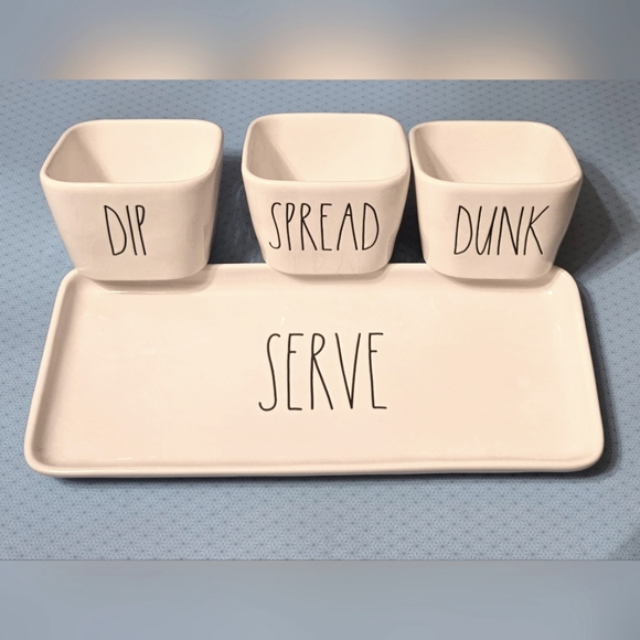Rae Dunn 4 Piece Serving Set - Picture 1 of 2